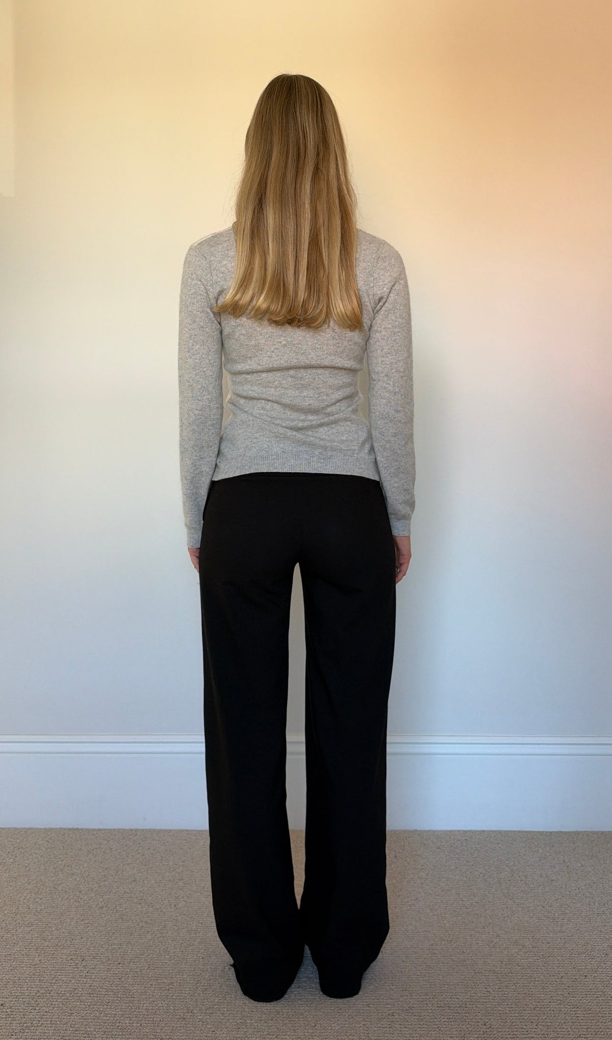 Vintage cashmere argyle jumper