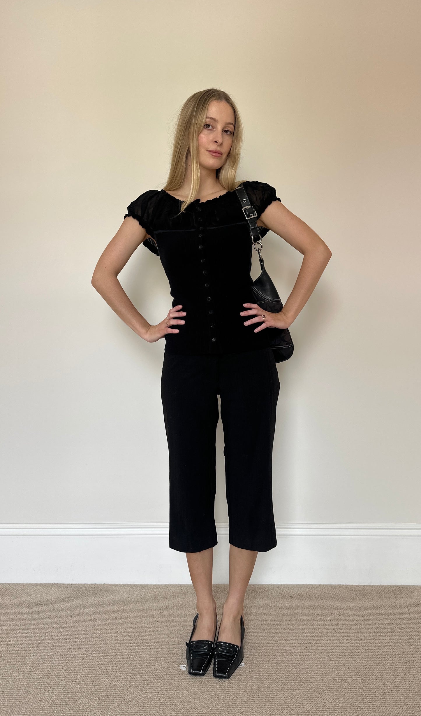 Vintage 00s Puff Sleeve Top