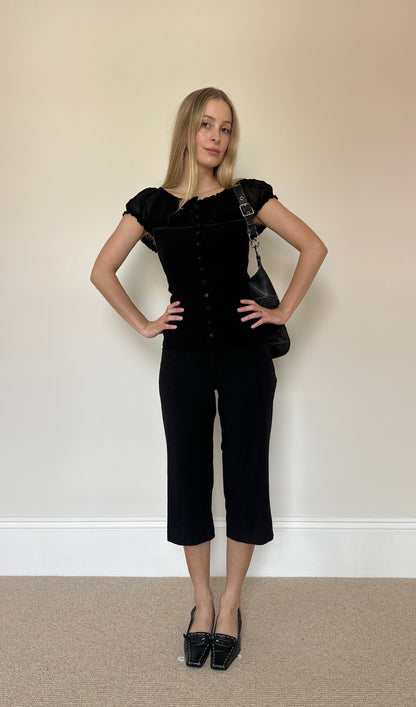 Vintage 00s Puff Sleeve Top