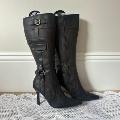 Vintage buckle boots