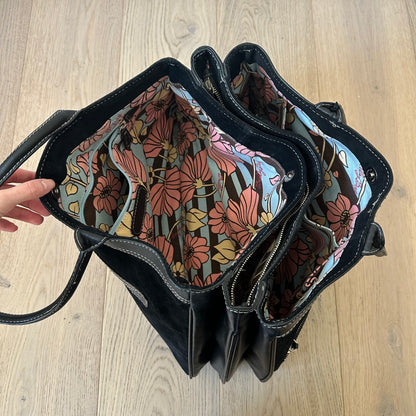 Vintage suede & leather bag