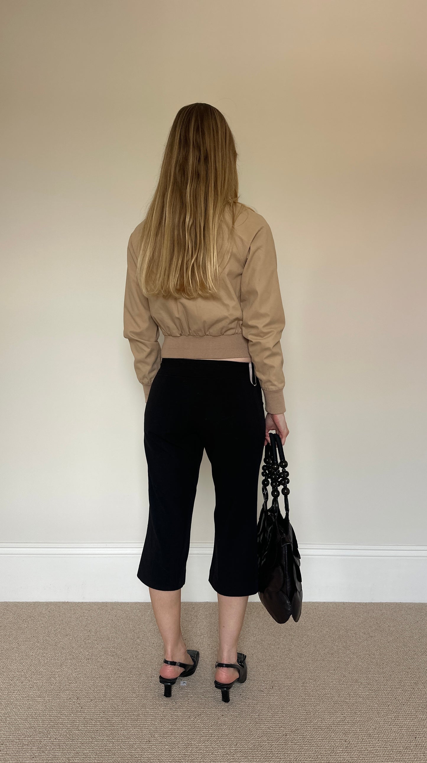 Vintage cropped bomber jacket