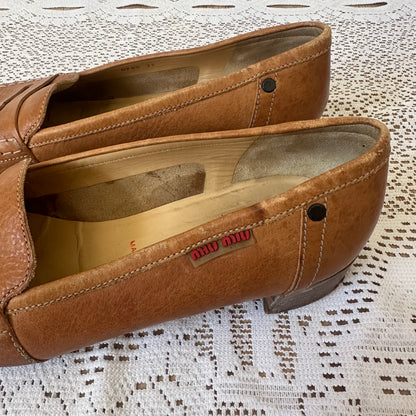 Vintage miu miu loafers