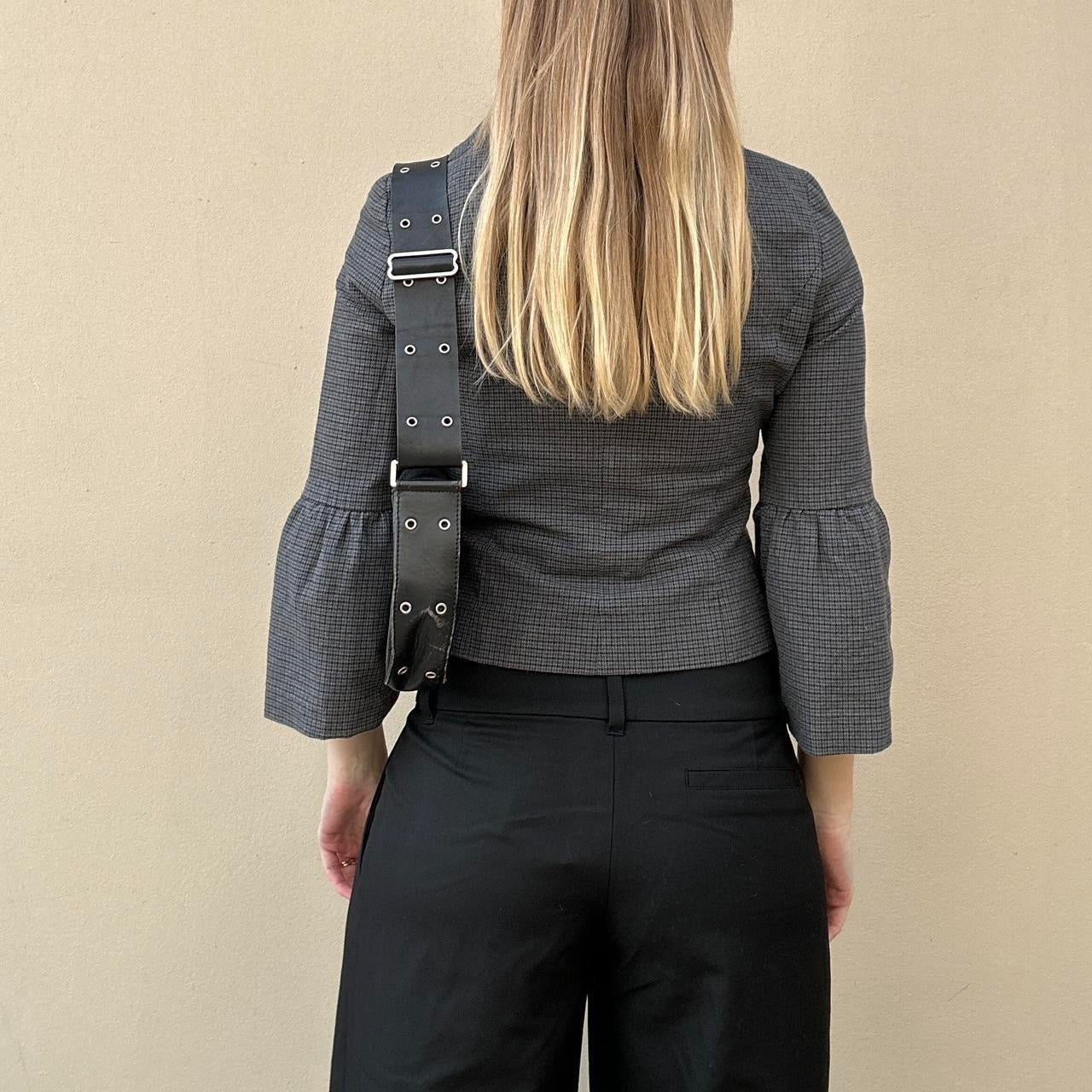 Vintage 00s dogtooth pea coat