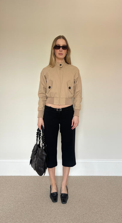 Vintage cropped bomber jacket