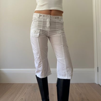 Vintage white capris