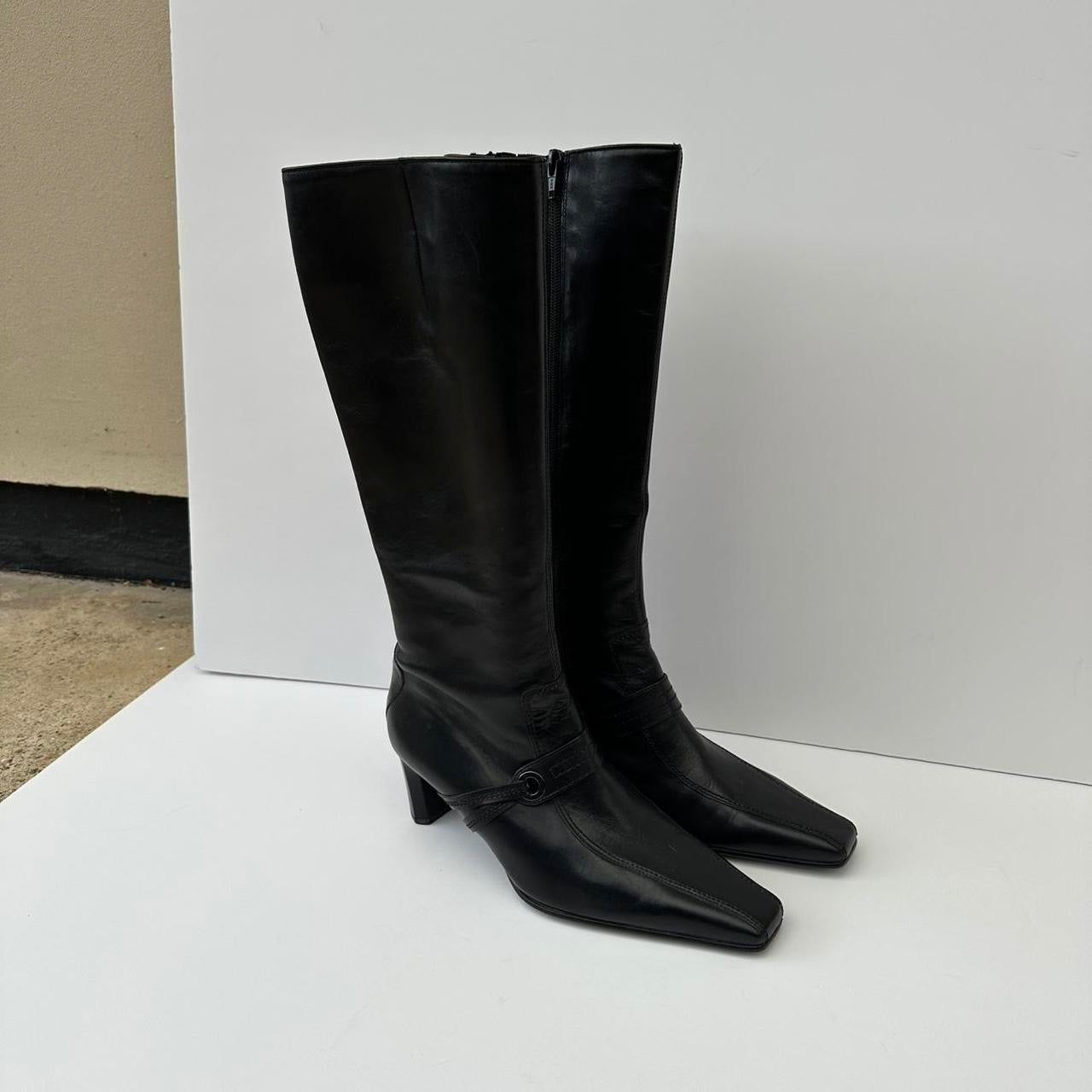 Vintage Black leather boots