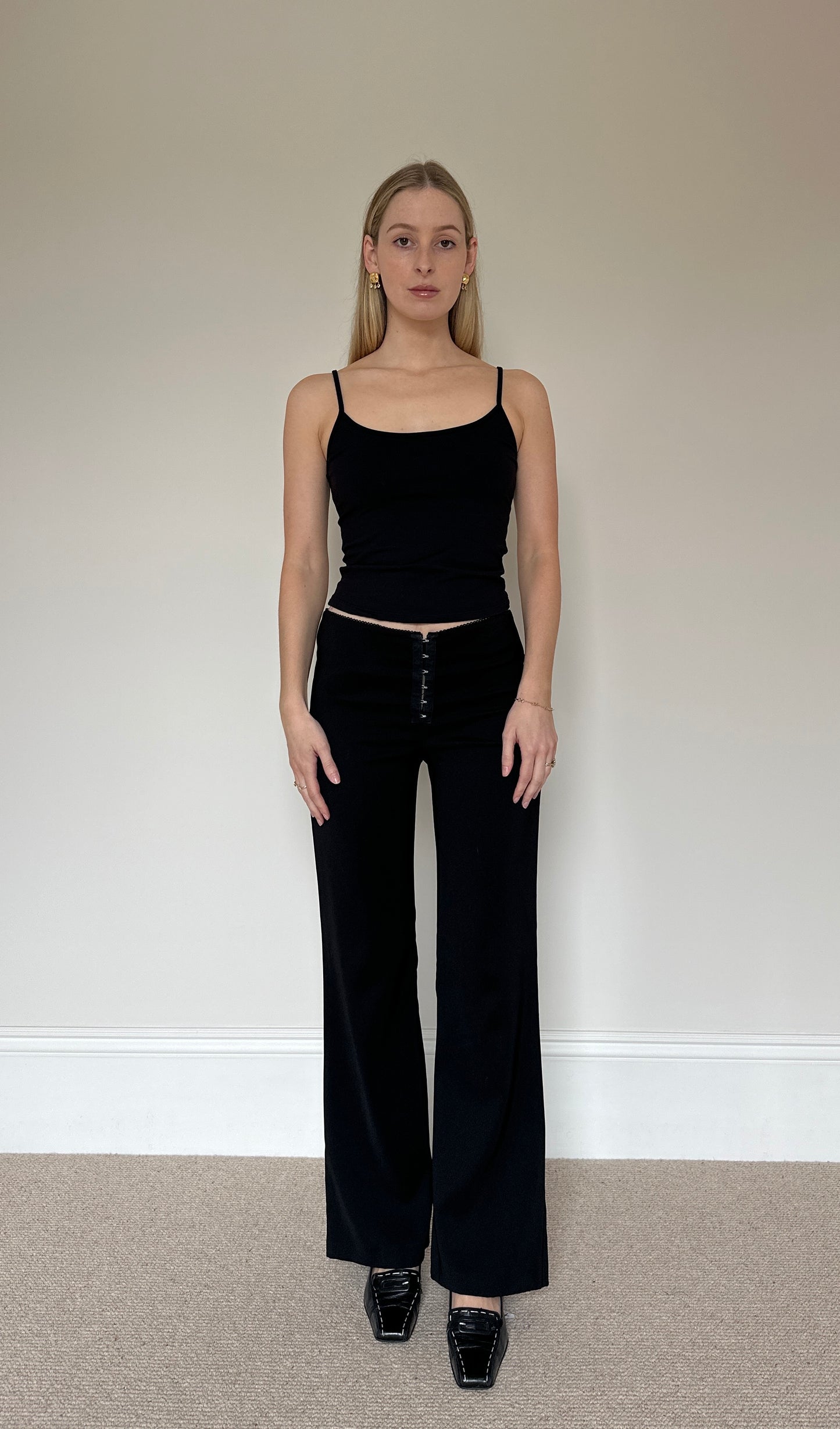 Vintage hook and eye trousers