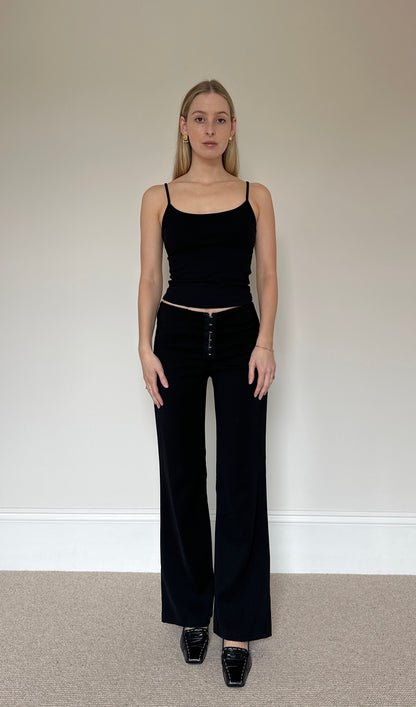 Vintage hook and eye trousers