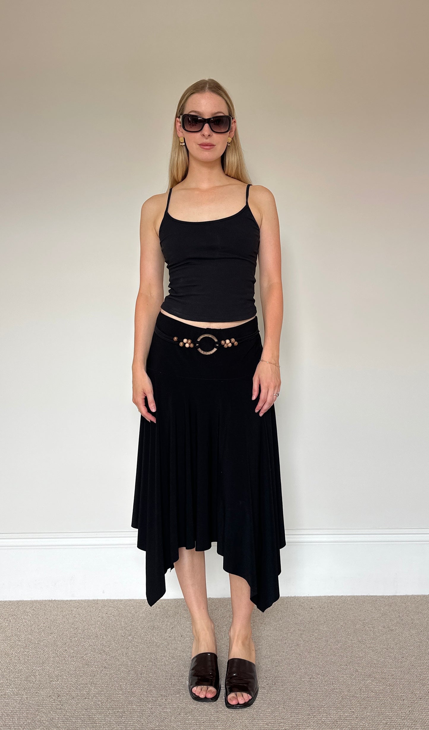 Vintage Wooden beaded midi skirt