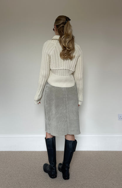 Vintage cream bolero jumper