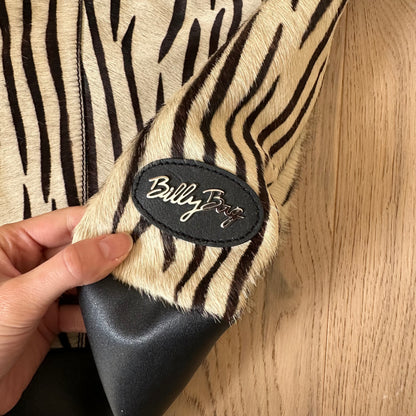 Vintage zebra pony skin bag