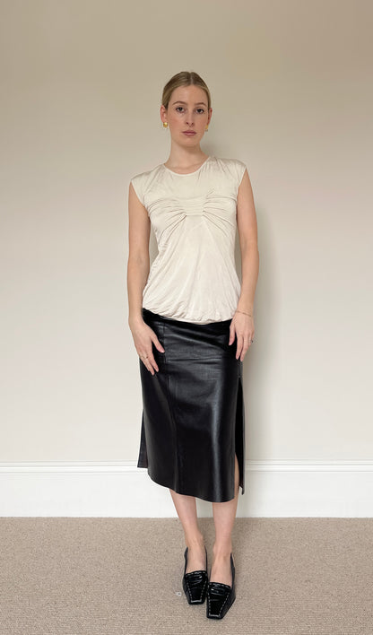 Vintage slinky backless top