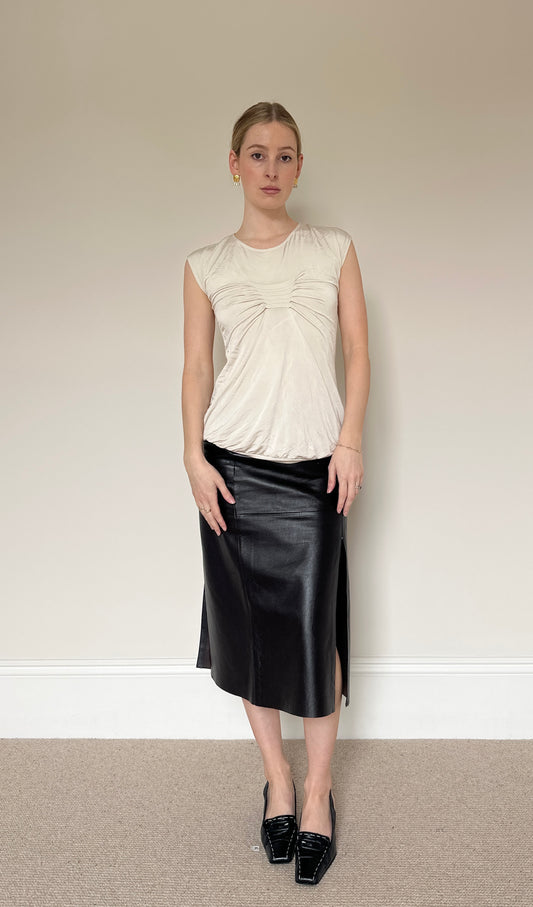 Vintage slinky backless top