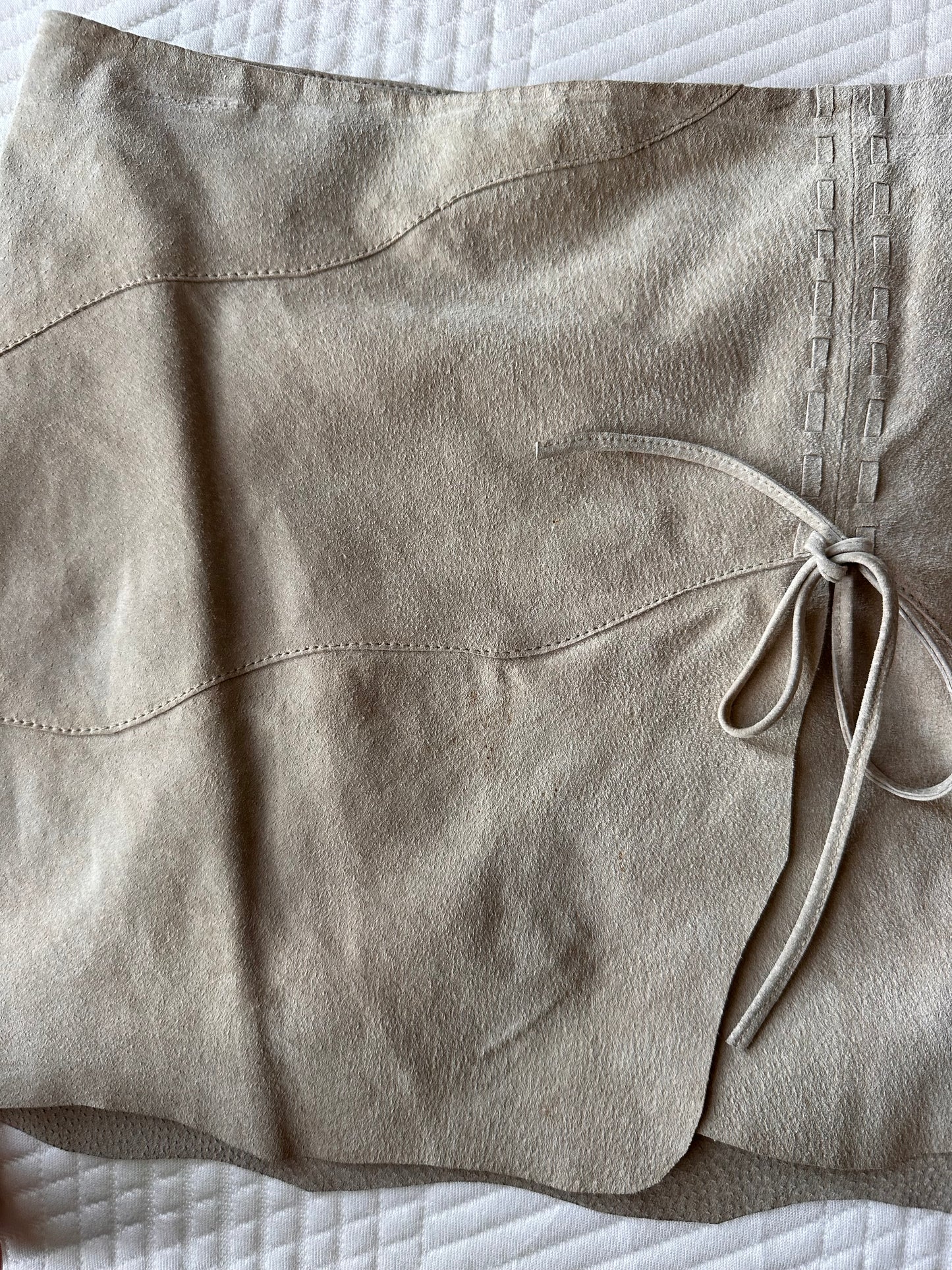 Vintage Real Suede Mini skirt