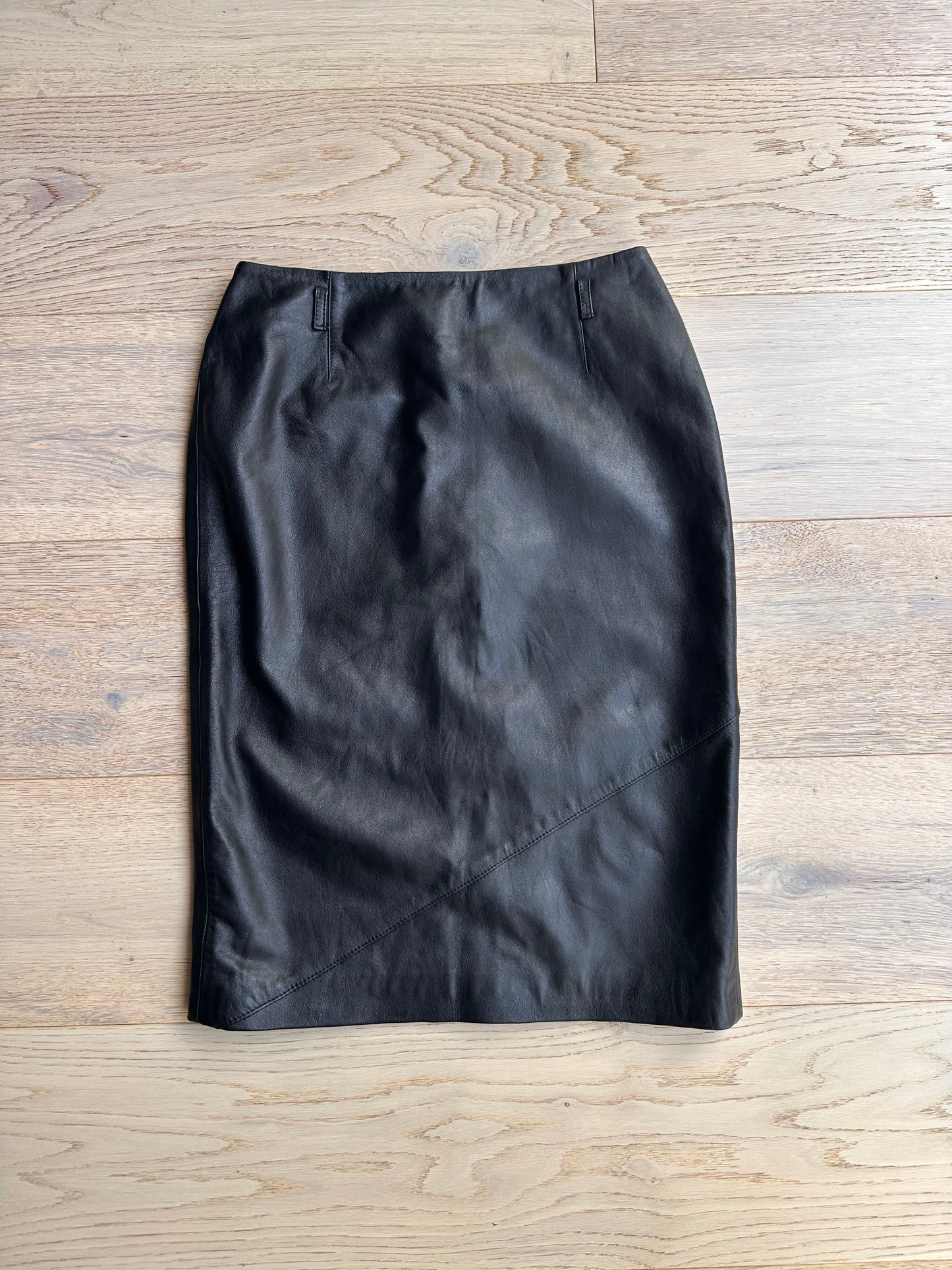 SALE Karen millen real leather skirt
