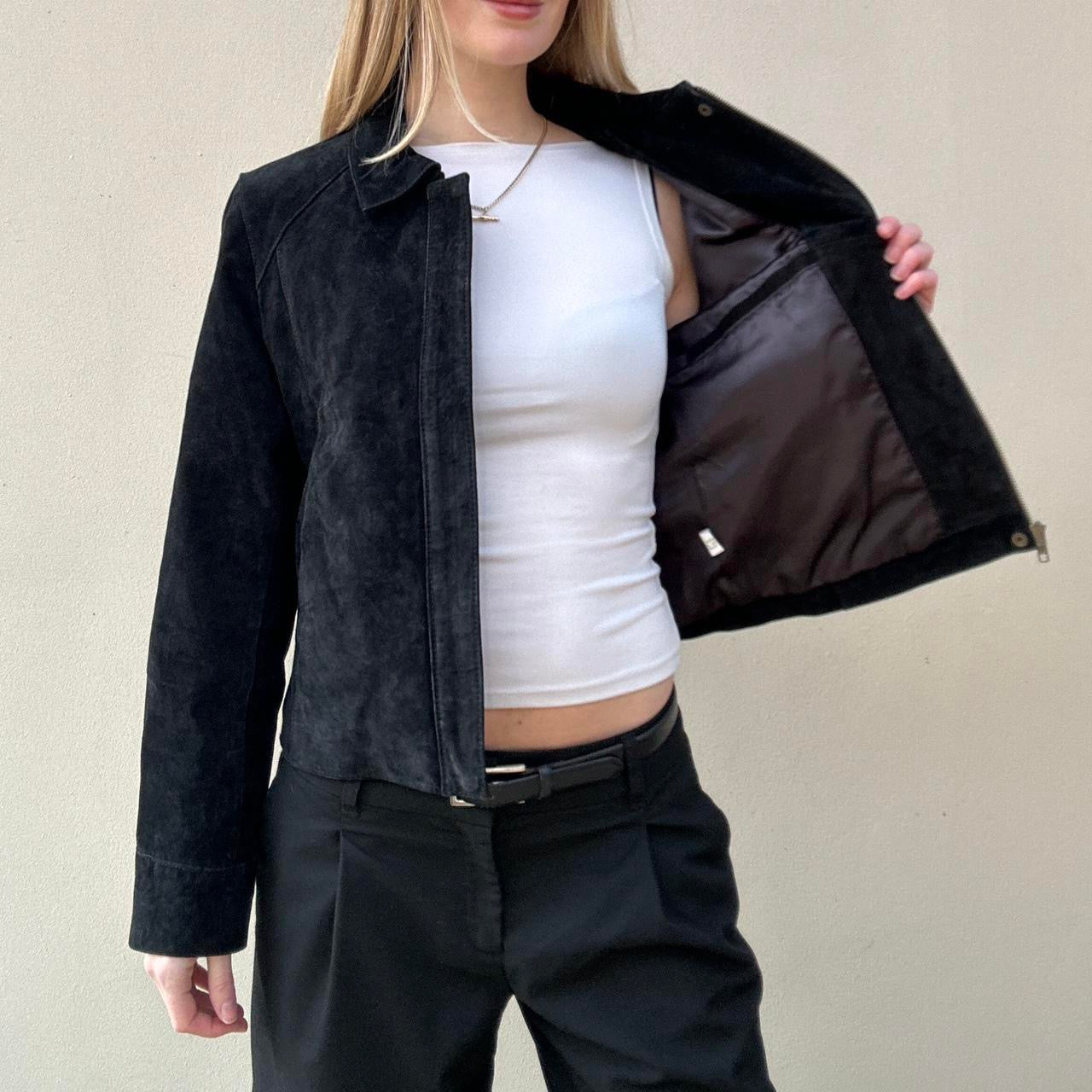 Vintage Fiorelli black suede jacket