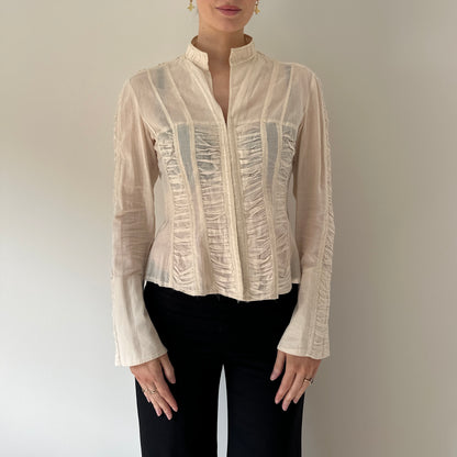 Vintage cream blouse