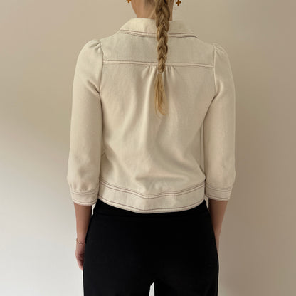Vintage cropped double breasted jacket