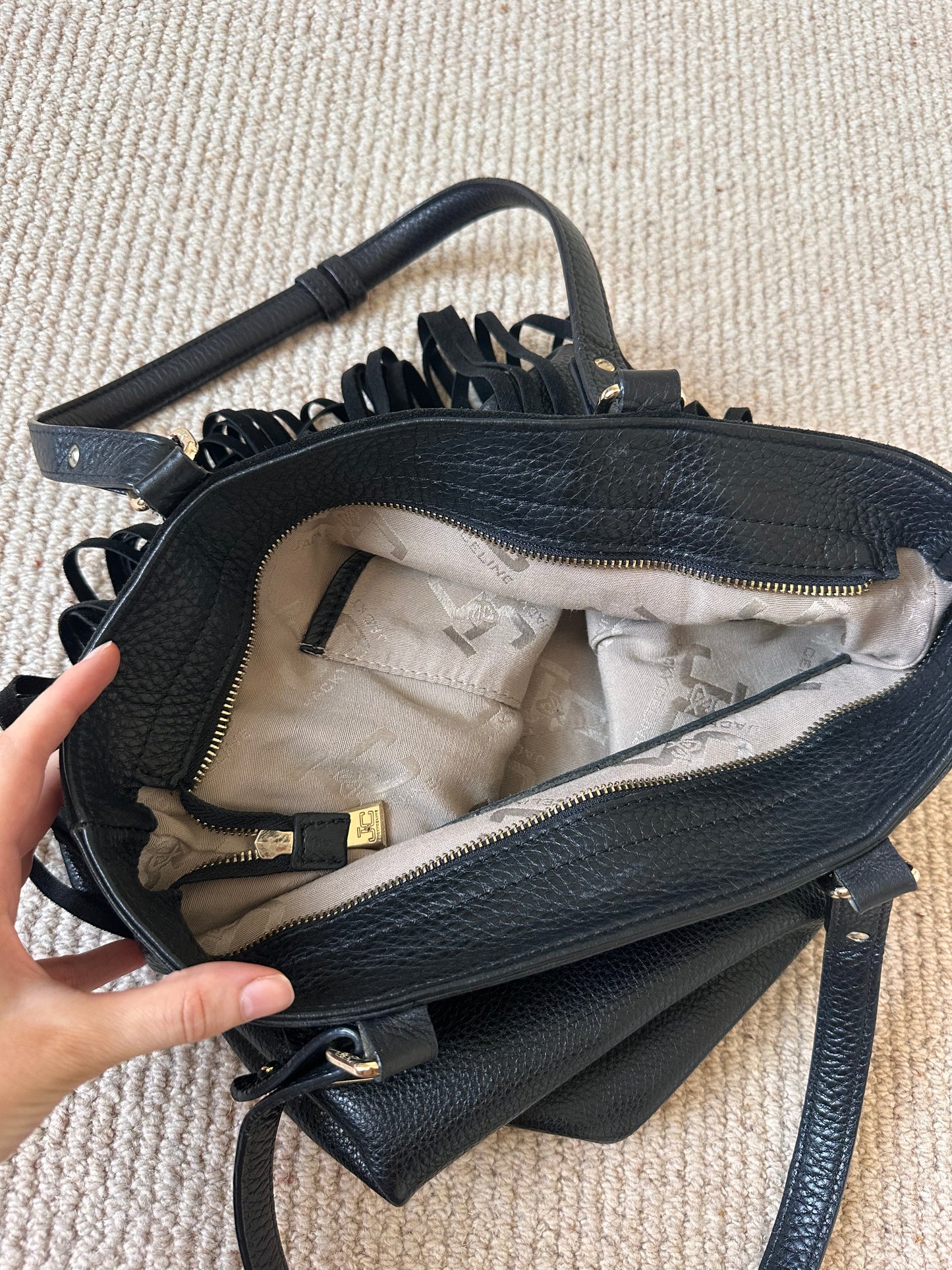 Vintage Leather Tassel Bag