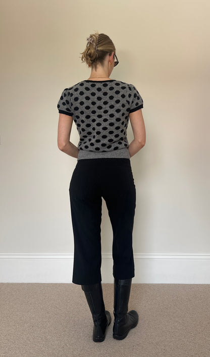 Vintage polka dot jumper top