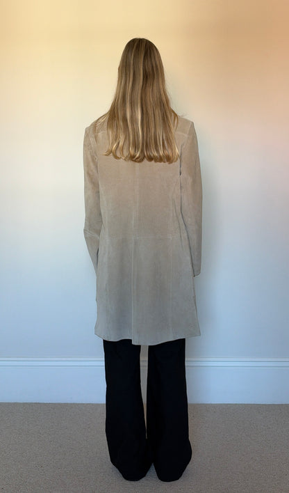 Vintage beige suede jacket