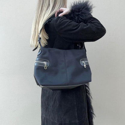 Vintage 00s black shoulder bag