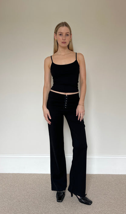 Vintage hook and eye trousers
