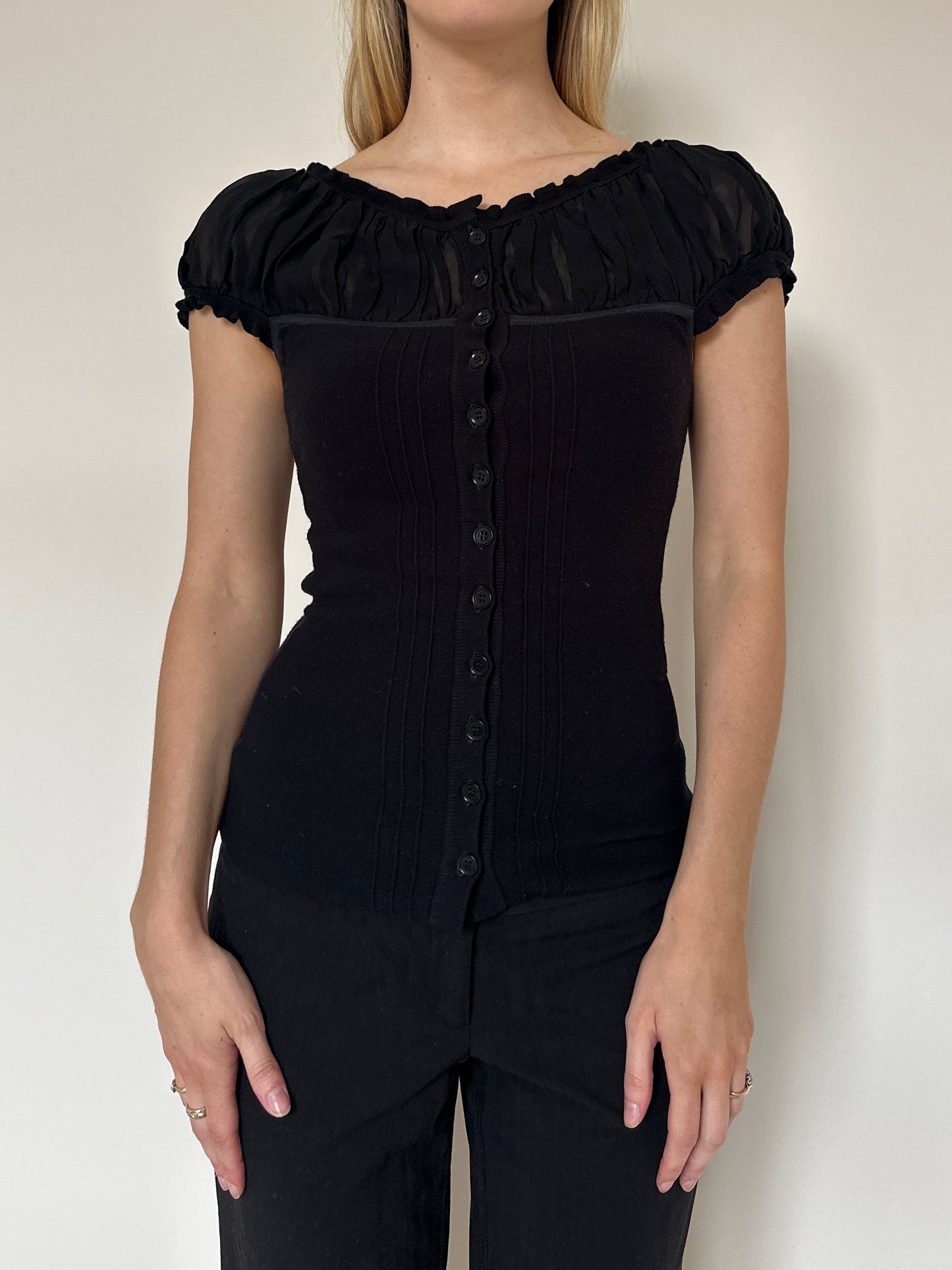 Vintage 00s Puff Sleeve Top