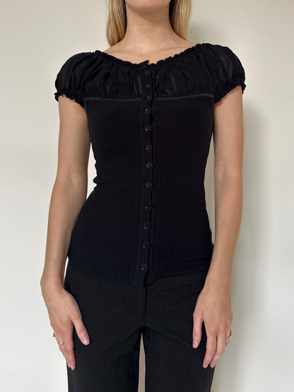 Vintage 00s Puff Sleeve Top