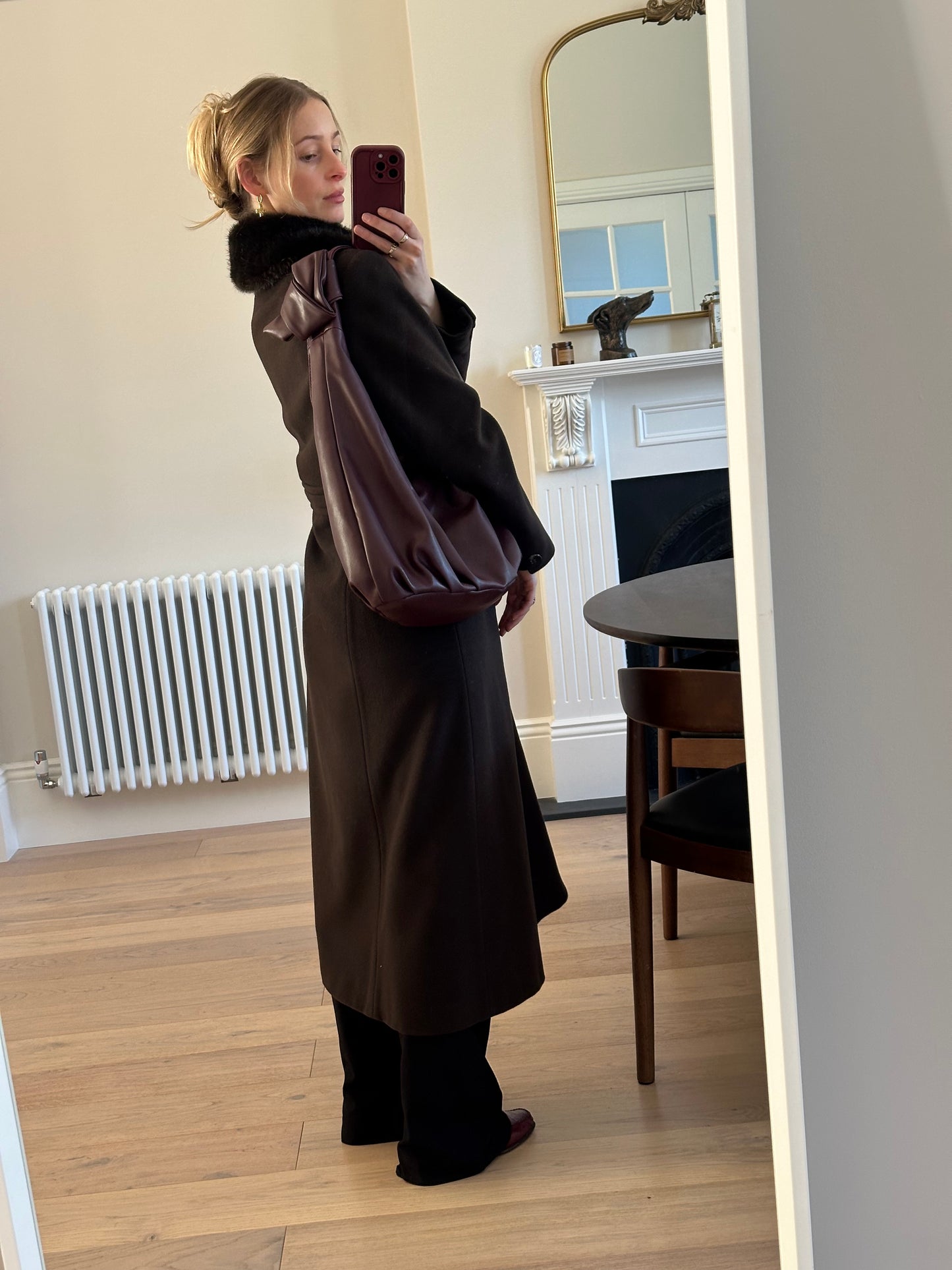 Vintage Wool & cashmere full length coat
