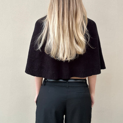 Vintage pea coat poncho