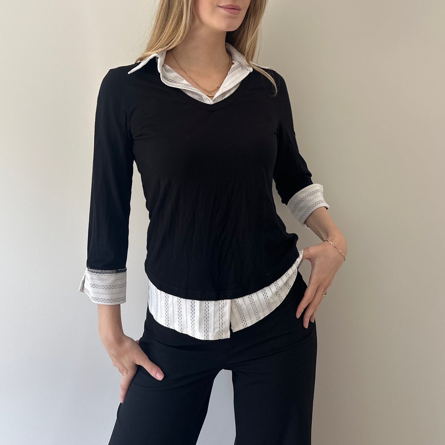 Vintage layer shirt & jumper