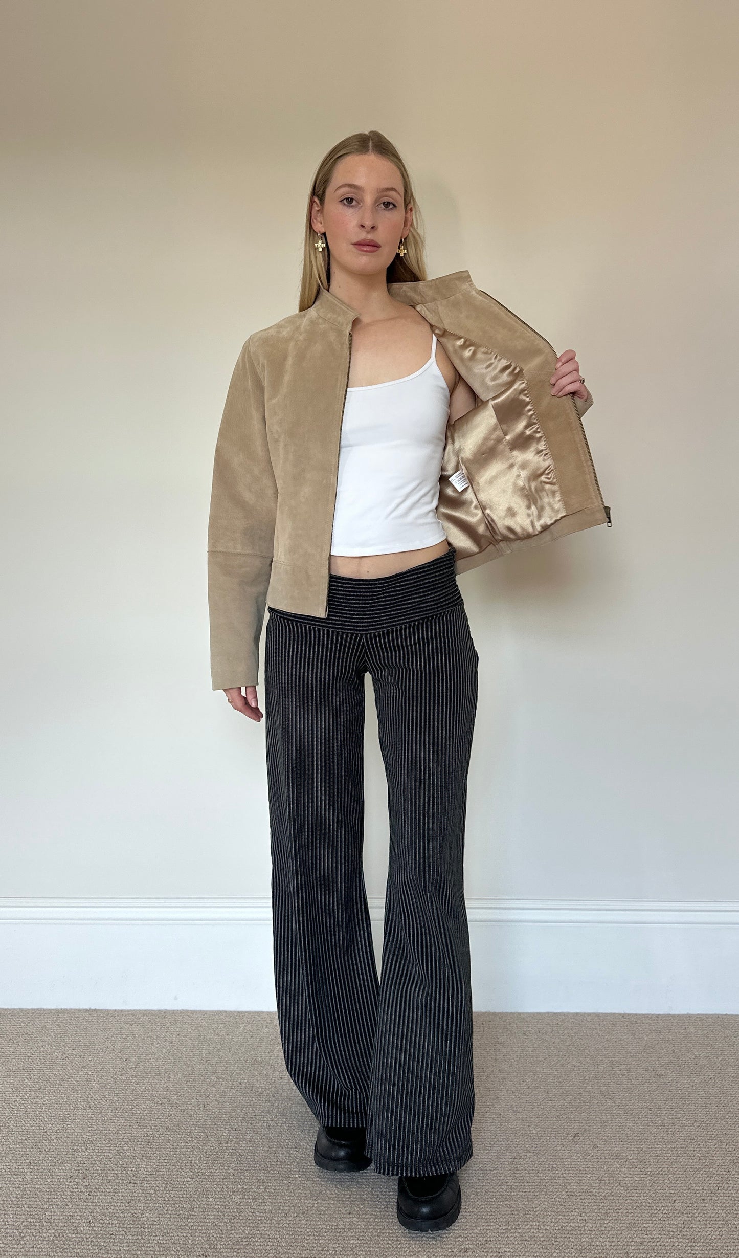 Vintage camel suede jacket