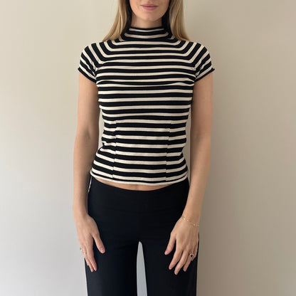 Vintage stripe knit top