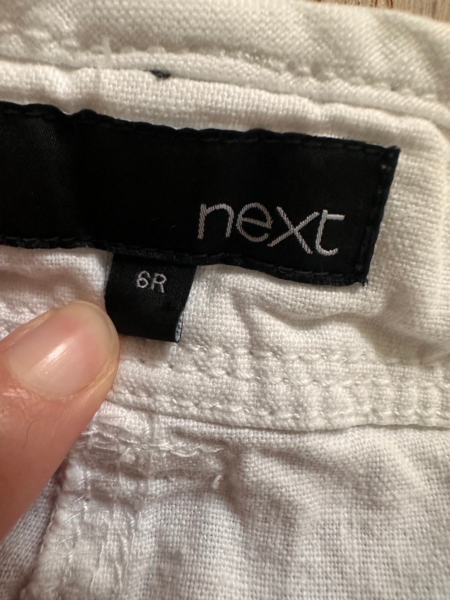 SALE white linen trousers