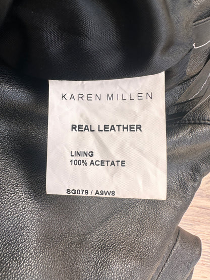 SALE Karen millen real leather skirt