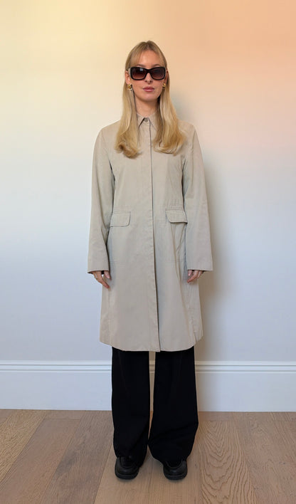 Vintage cream trench coat
