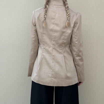 Vintage 00s asymmetric trench coat