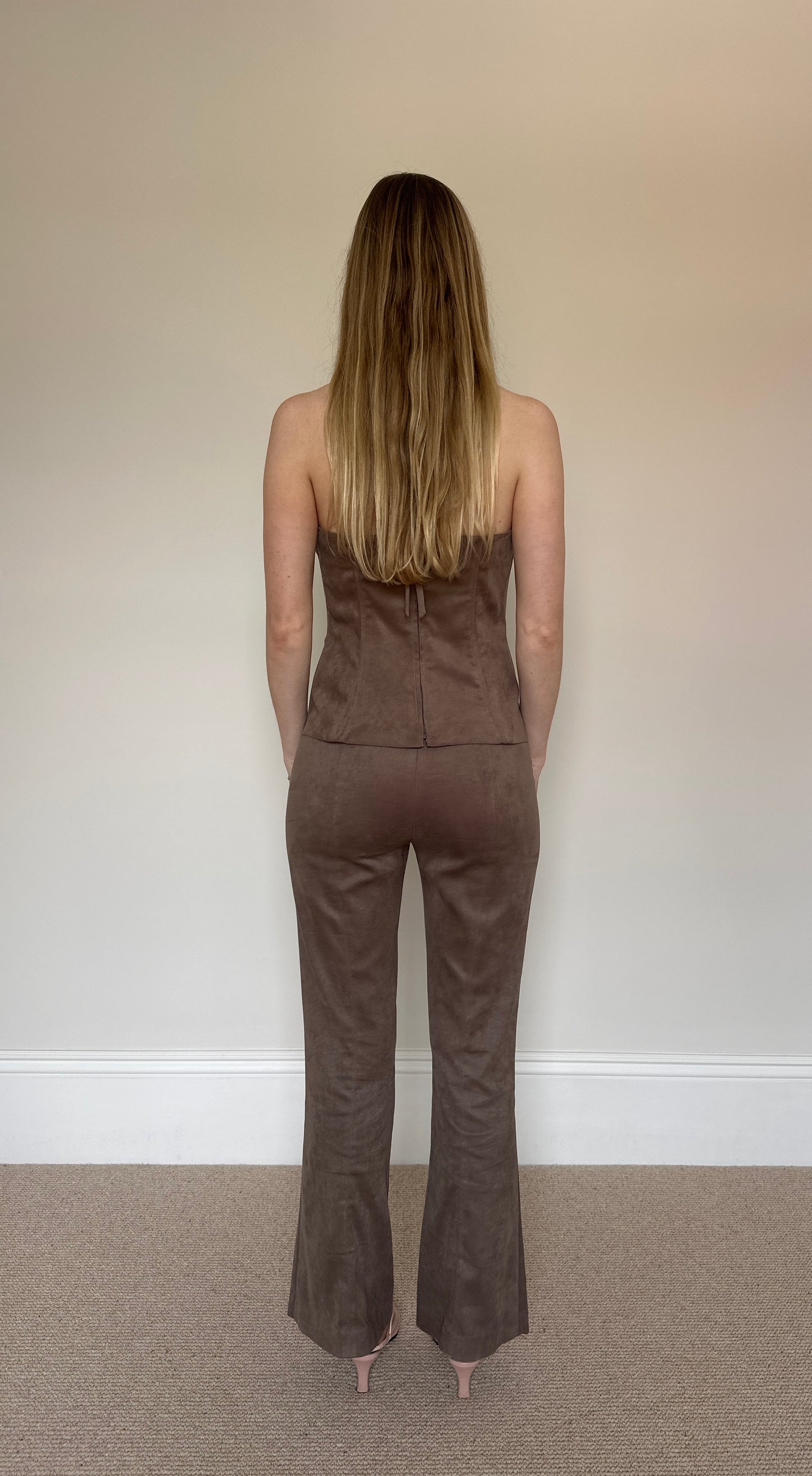 Vintage taupe two-piece
