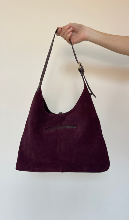 Burgundy Pony Skin Bag