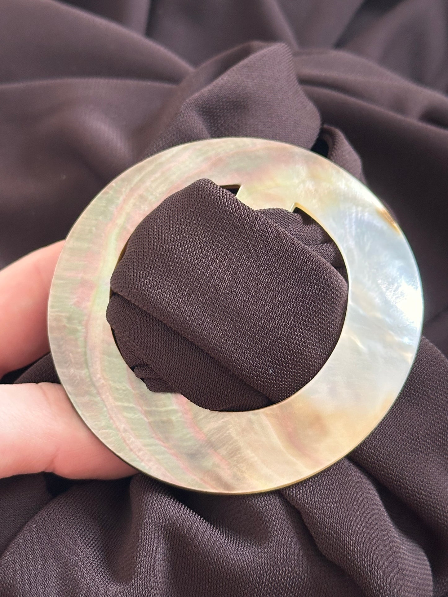 Vintage brown o-ring dress