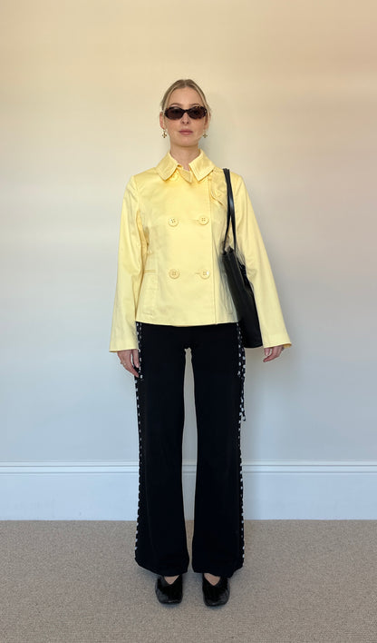 Butter Yellow Pea Coat
