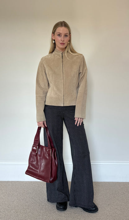 Vintage camel suede jacket