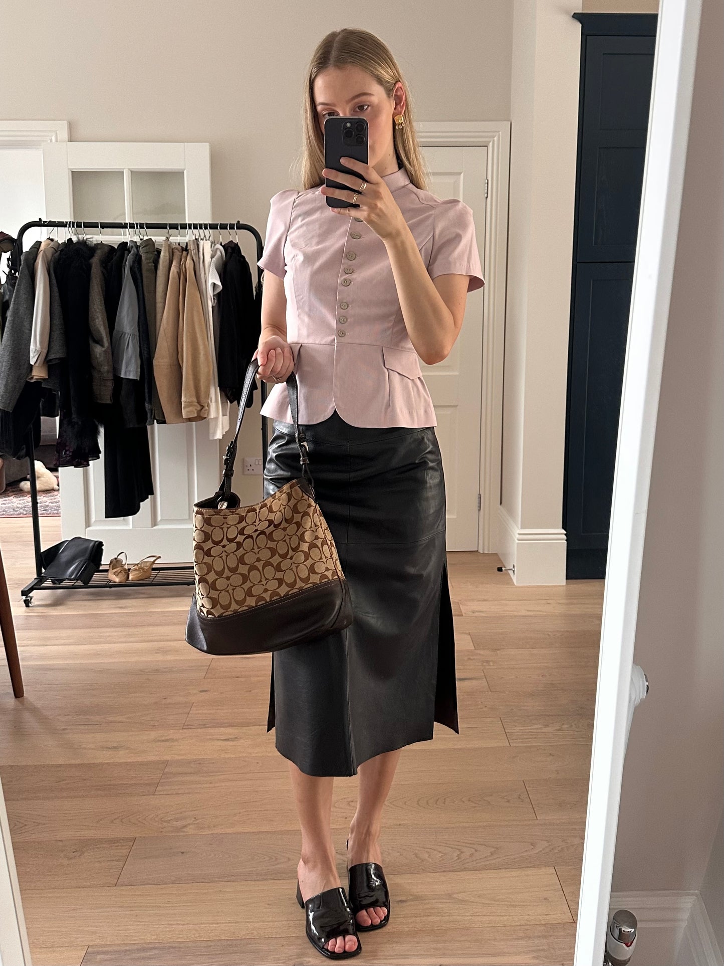 Vintage coach shoulder bag