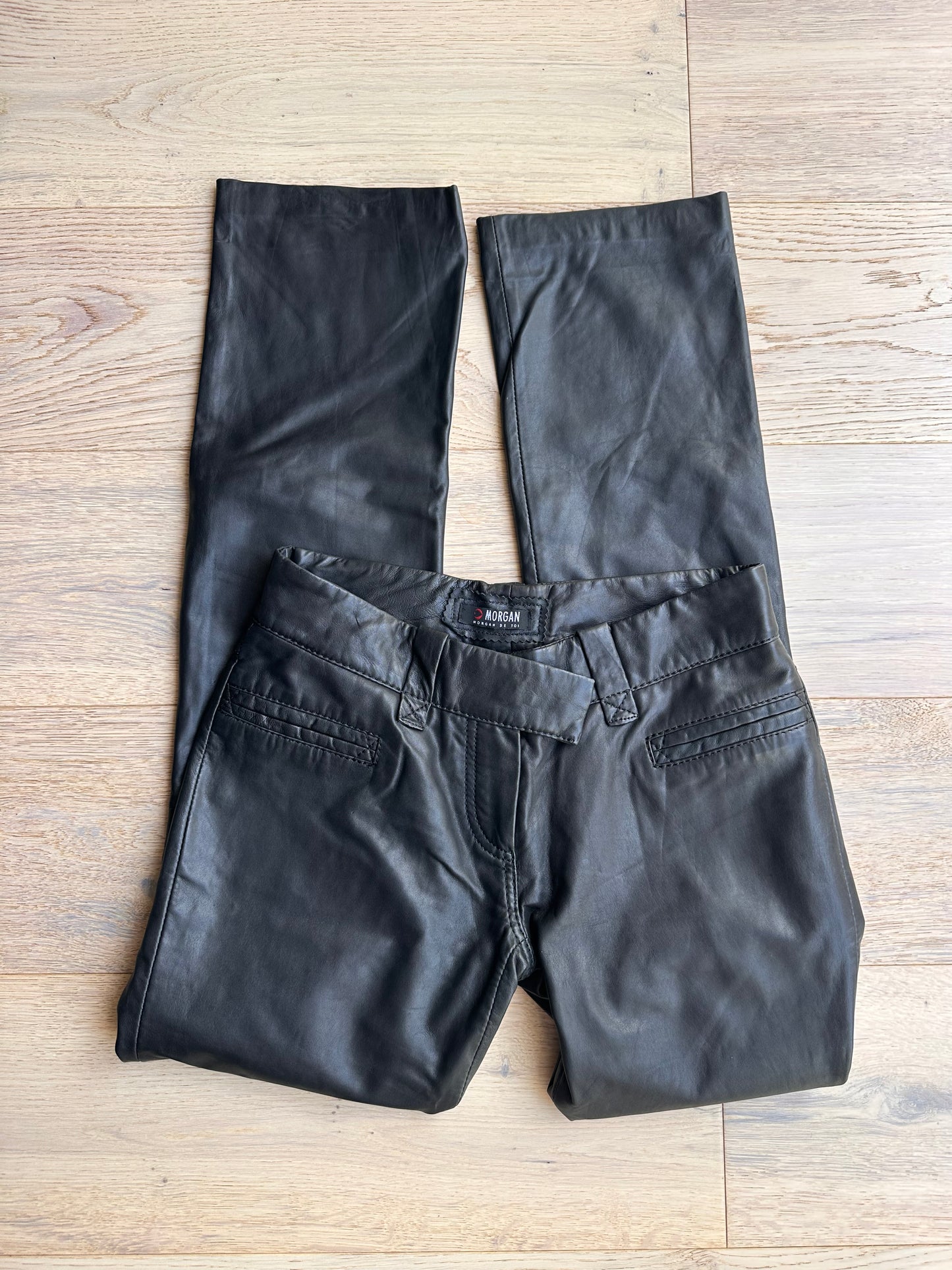 SALE Vintage Morgan de toi leather trousers