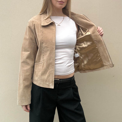Vintage Tan suede jacket