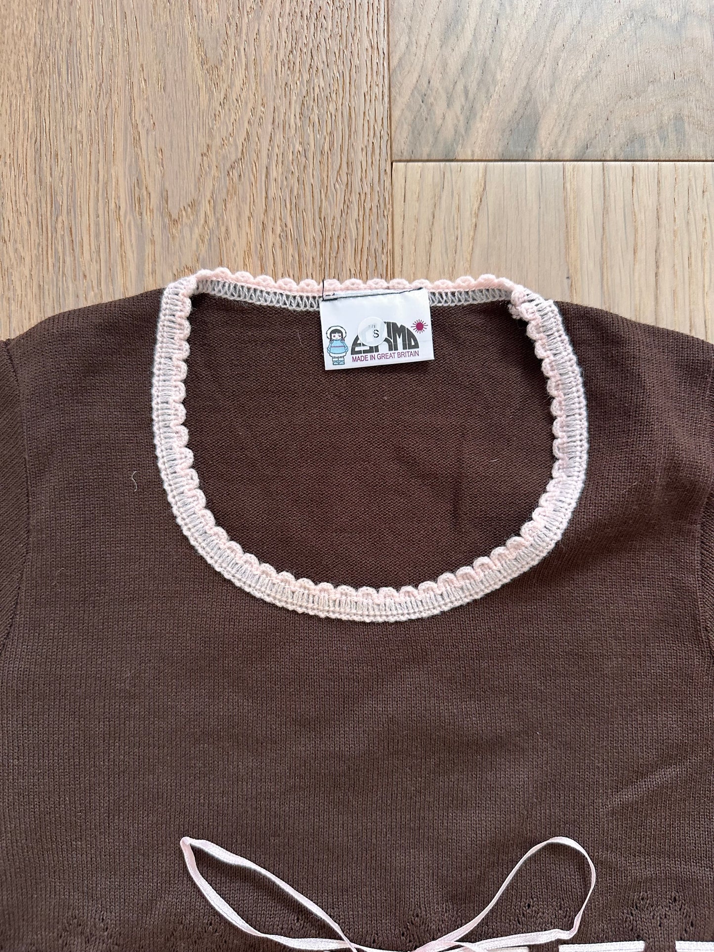 SALE brown knit top