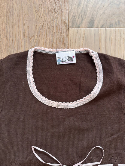 SALE brown knit top