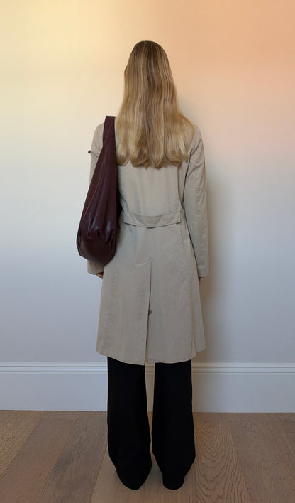 Vintage cream trench coat